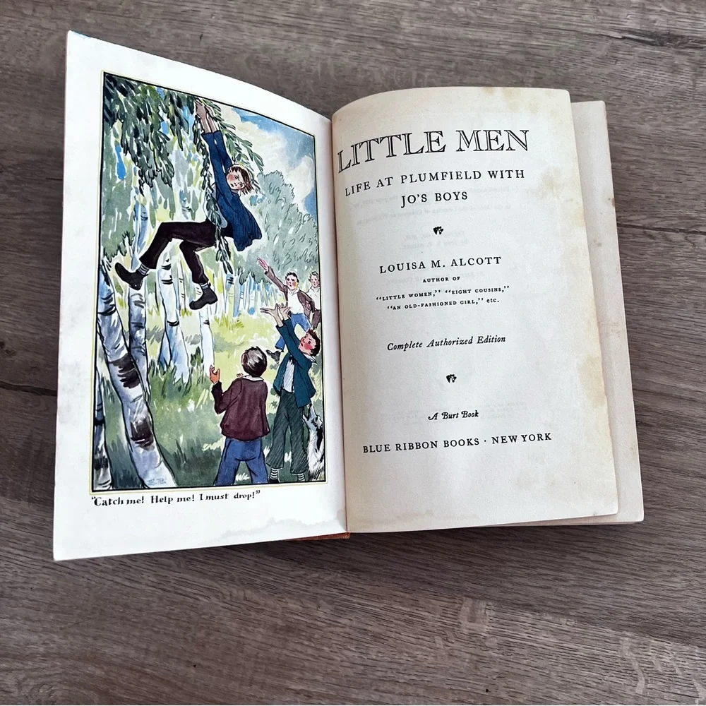 Antique Book 1915 “Little Men” Life At Plumfield With Jo’s‎ Boys